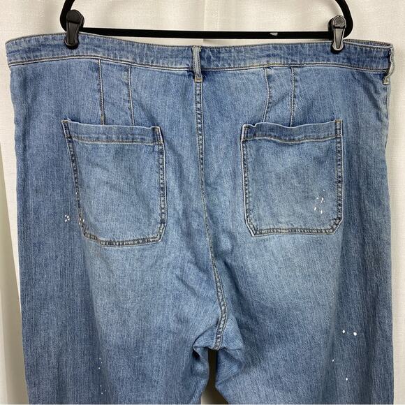 A+ Anthropologie Pilcro The Column Straight Jeans Sz.24W - Picture 13 of 16